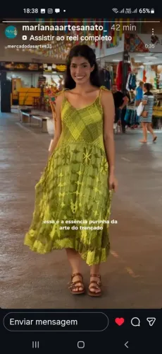 Vestido de alça