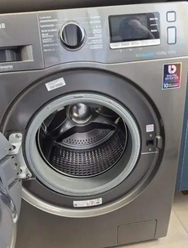 Lava e seca Samsung 11kg inox/cinza