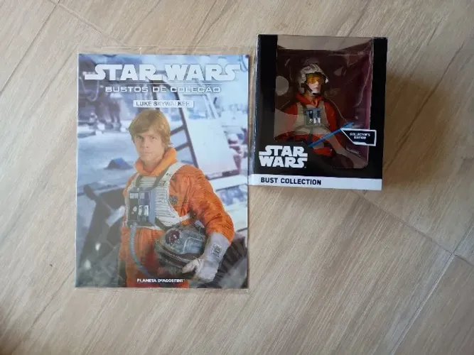 Colecão Busto Star Wars - 03 Unidades - Luke Skywalker, Comandante Cody e Clone Trooper