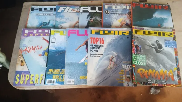 fluir - 10 revistas de surf + 2 revistas de brinde