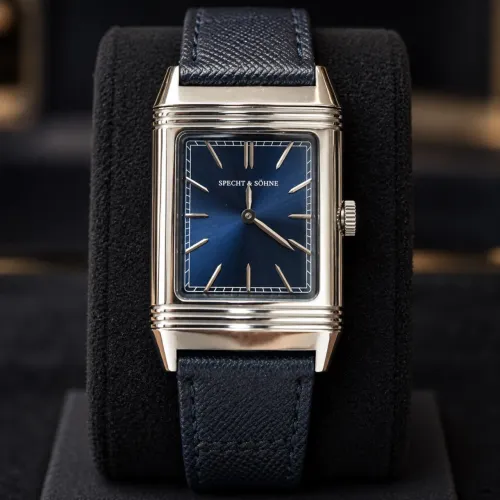 Specht & Söhne Reverso Blue Quartzo Suíço Safira Sem Uso