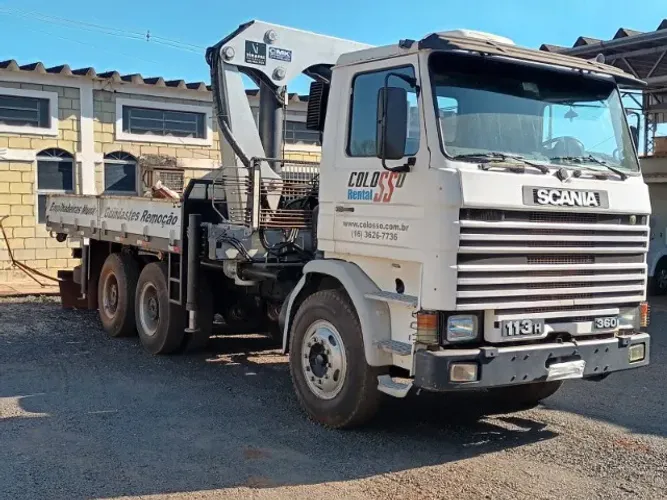 SCANIA 113 R COM MUNCK 10 TON.