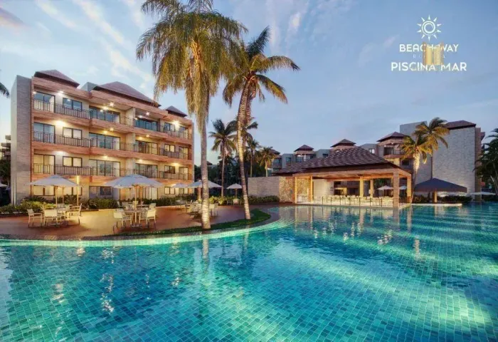 Apartamento Beach Way riviera com 2 dormitórios à venda, 53 m² por R$ 590.000 - Aquiraz Ri