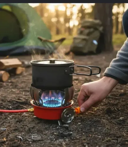 Fogareiro, fogão, camping