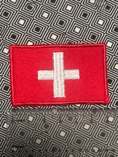 Patch bordado Suiça