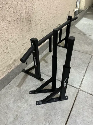 Kit Barra Fixa + Paralelas de Parede (Blackwolf)