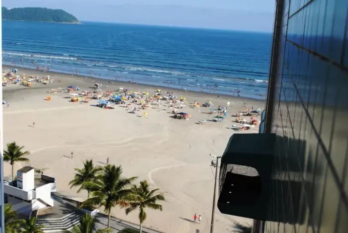 kitnet - Prédio Frente ao Mar - Praia Grande - Vila Guilhermina - Kit net Apto - Temporada