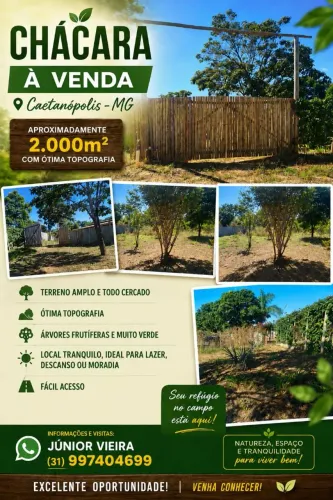Chácara em Caetanópolis