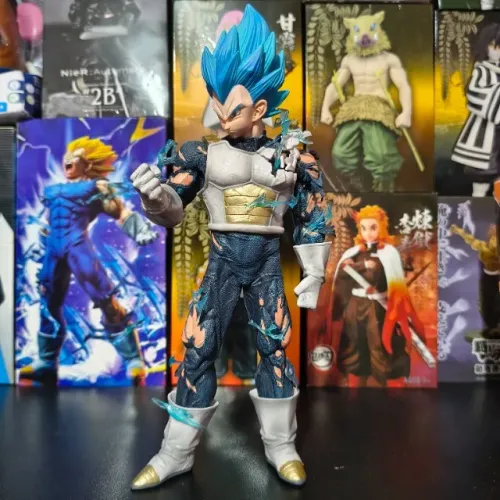 Action Figure Vegeta SSJ Blue (Dragon Ball Z®) 27 cm | Estátua Colecionável