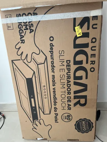 Depurador de ar SUGGAR 80cm Preto