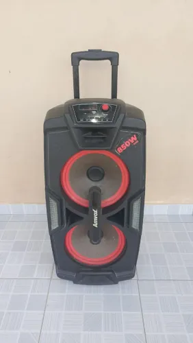 Caixa de som Amvox de 850 W (usada) aceito trocas!!