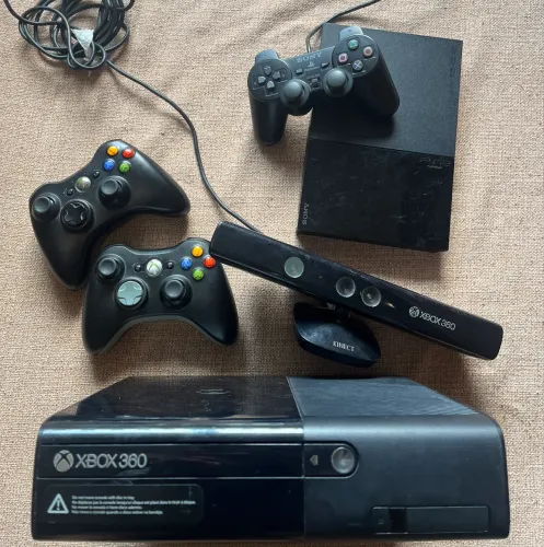 Kit 2 vídeo game - XBOX 360 + PS2 | PRA SAIR HOJE