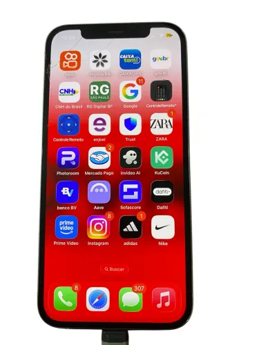 iPhone 12 pro Face ID ok trinco na tela