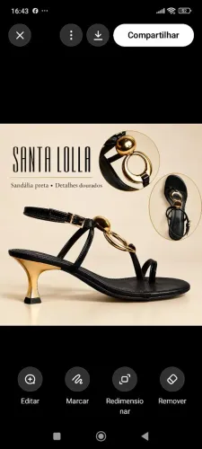Sandália santa lola nova na caixa