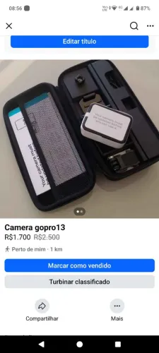 Camera gopro13 zera sem uso