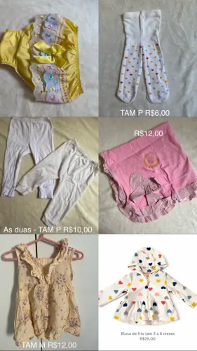 Roupinhas de neném menina 