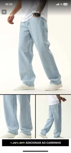 Calça over masculina