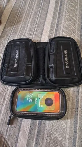 Bolsa de Moldura para Bicicleta de Casca Dura com Compartimento de Tela Táti