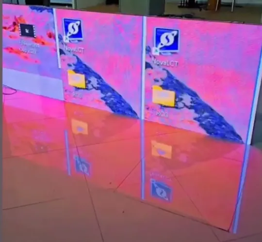 Painel Led indoor P5 Formato Bandeira 3L x1A 