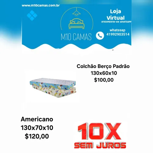 Colchão berço e Colchão mini cama # 10x sem juros no cartão