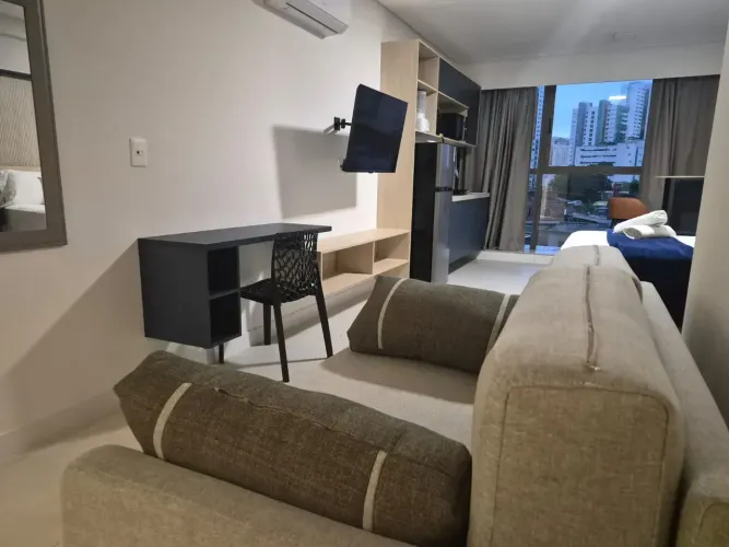 Alugo Studio MOBILIADO e DECORADO no Praia de Gameleira - Boa Viagem - Recife - PE