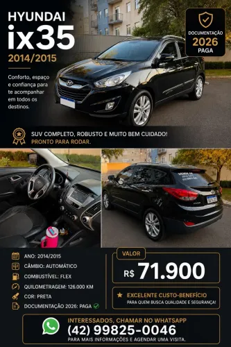Hyundai IX35 GLS 2.0 16V 2WD Flex Aut. 2015