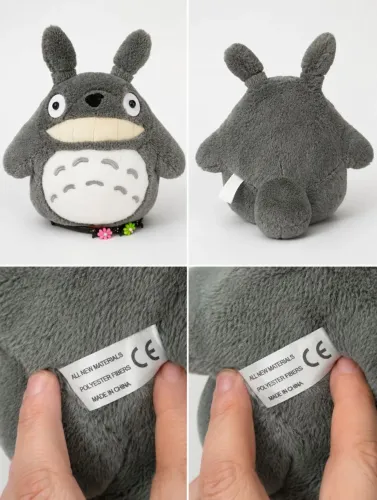 Totoro Plush Cinza Kawaii - Pelúcia Usada Bem Conservada