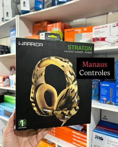 Fone Gamer Warrior Straton com Microfone ( com fio, USB )