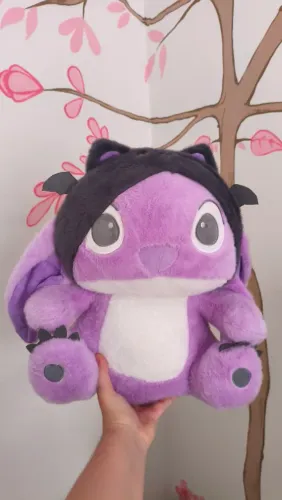Stitch Angel Lilás touquinha morceguinho.