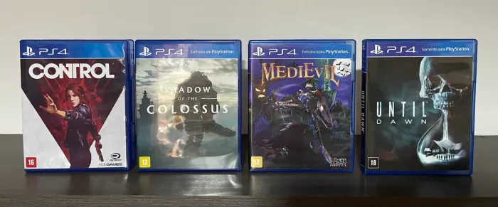 Lote 4 jogos ps4 - shadow of the colossus