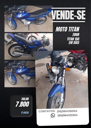 Moto em dias no ponto de transferir