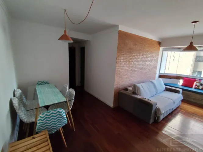 Apartamento Mobiliado para Locação em Pinheiros com 55 m², 2 Dormitórios e 1 Vaga