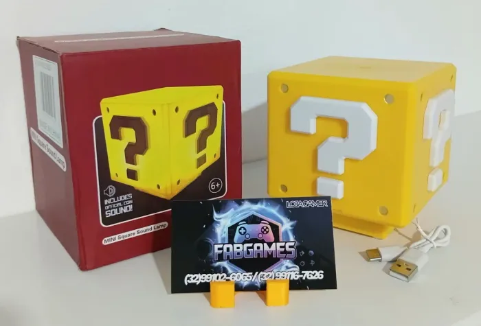LUMINÁRIA CUBO Mário Bross. Aqui na LOJA FABGAMES