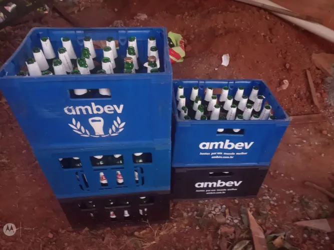 Engradados de cerveja
