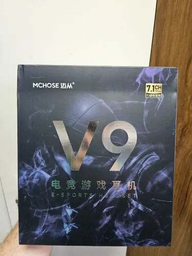 Headset Gamer MCHOSE V9 Pro, Wireless, Bluetooth, Drivers de 53mm, Surround 7.1