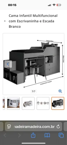 Cama solteiro multifuncional 