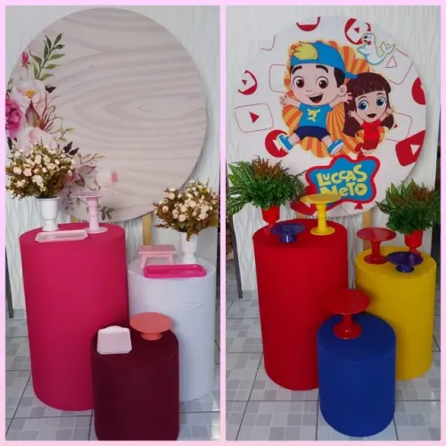 Painéis redondos para festa infantil