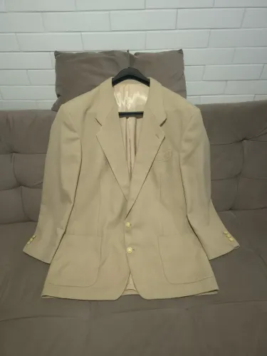 blazer pierre cardin bege masculino