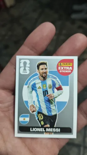 Figurinha Copa Messi Prata