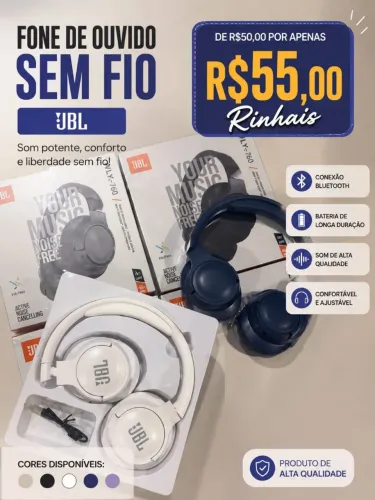 Fone de ouvido JBL