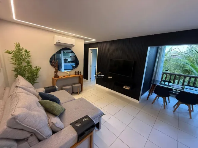 Apartamento para Venda em Caucaia, Cumbuco, 2 dormitórios, 1 suíte, 1 banheiro, 2 vagas