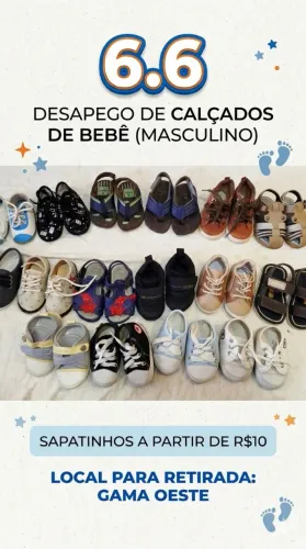 Sapatinhos infantis de bebê