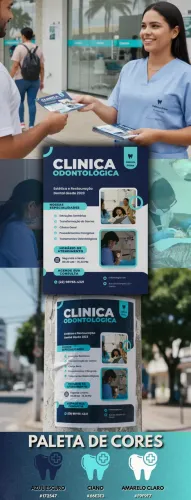Panfleto Profissional para Clínicas e Consultórios