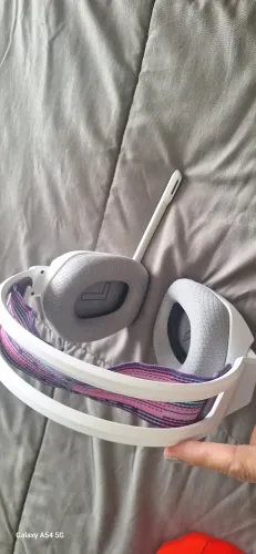 phone de ouvido Headset gamer sem fio marca logitech modelo 435 ligthspeed