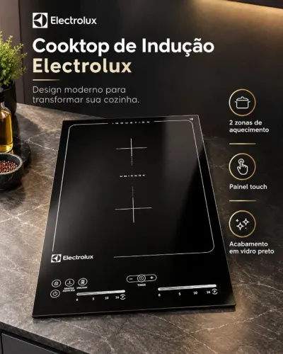 fogão- Cooktop de Indução Electrolux Dominó 2 Zonas (IC30)