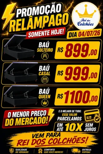 Baú Solteiro, Casal e Queen 