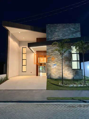 Casa Moderna no Padang com Piscina + Área Gourmet | 3 Quartos - Barra dos Coqueiros