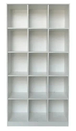 Estante colmeia organizadora em MDF branca 180x90x30