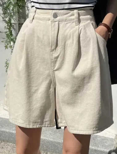 DAZY Shorts Denim de Perna Larga