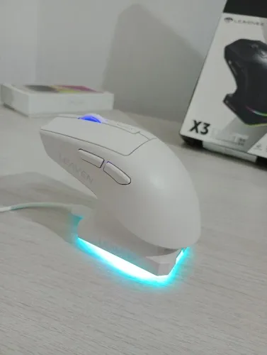 MOUSE X3 BRANCO NOVO